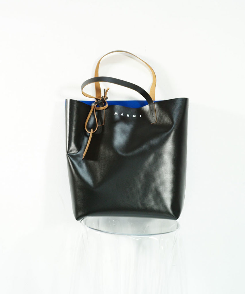 MARNI BICOLOR TOTE BAG MAZARINE BLUE + BLACK
