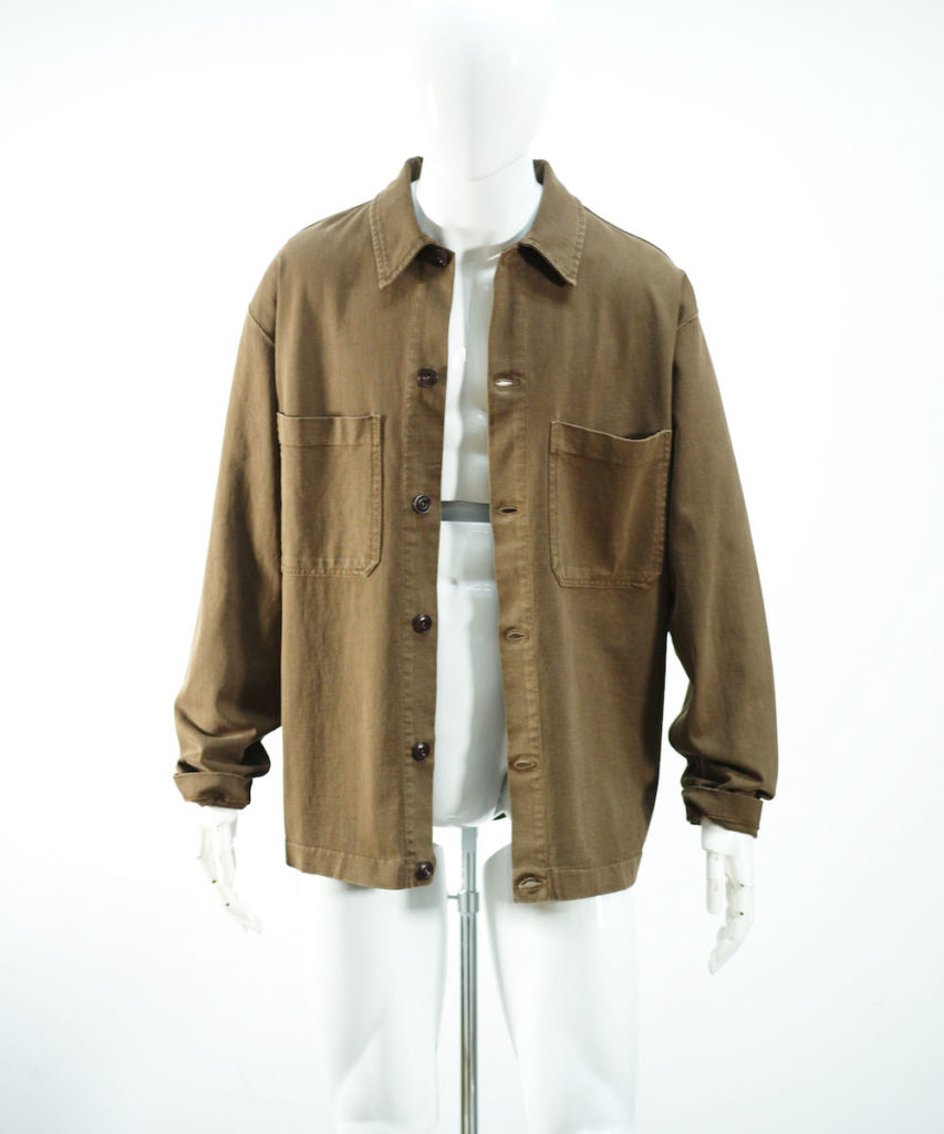LEMAIRE JERSEY OVERSHIRT DARK EARTH